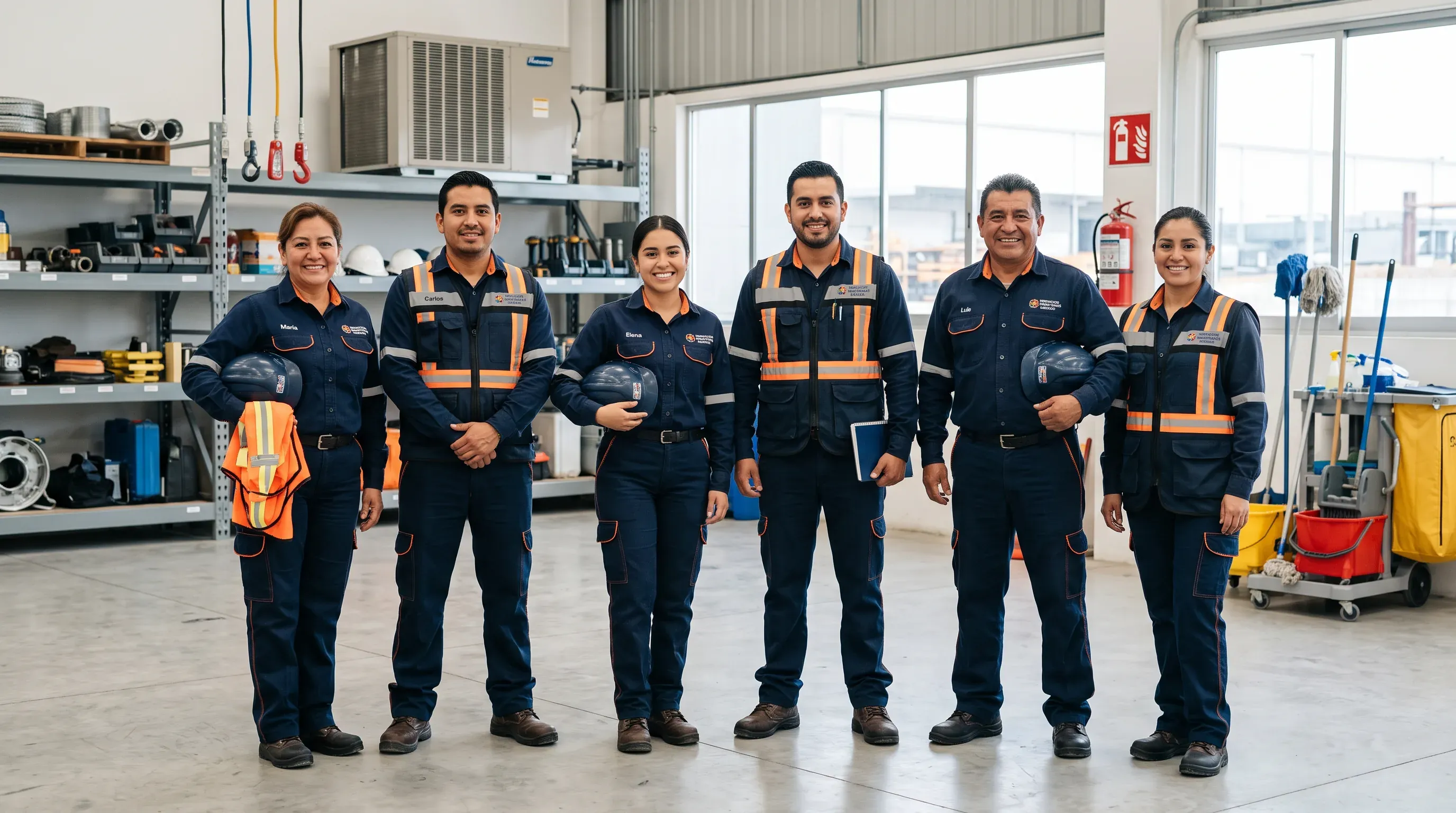 Equipo CATJOR en uniforme de trabajo